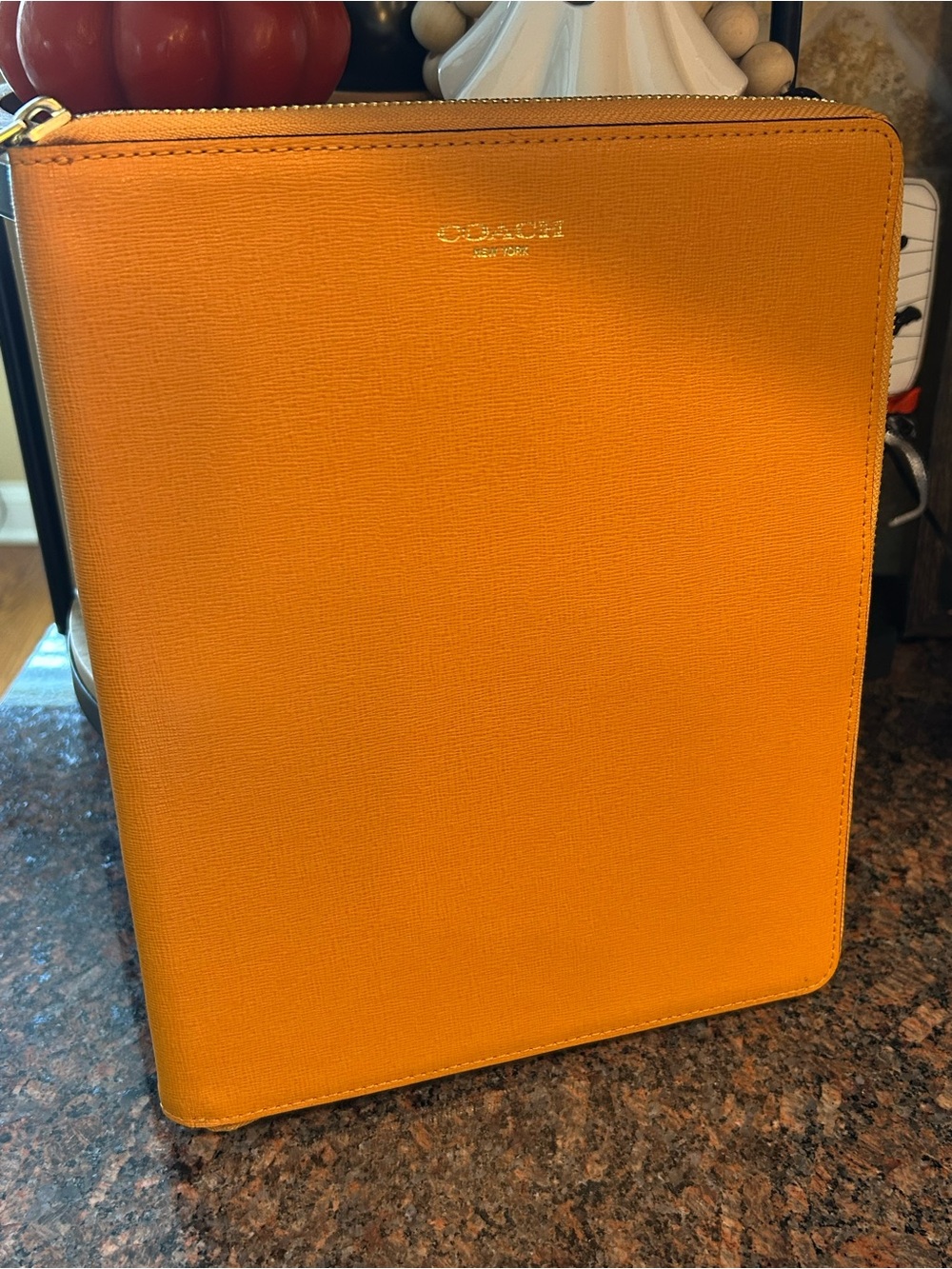 Coach New York zip-around iPad or tablet case EUC